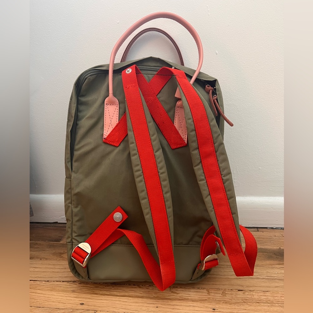 Limited Acne Studios x Fjallraven Kanken backpack, Olive Green - Picture 2 of 11